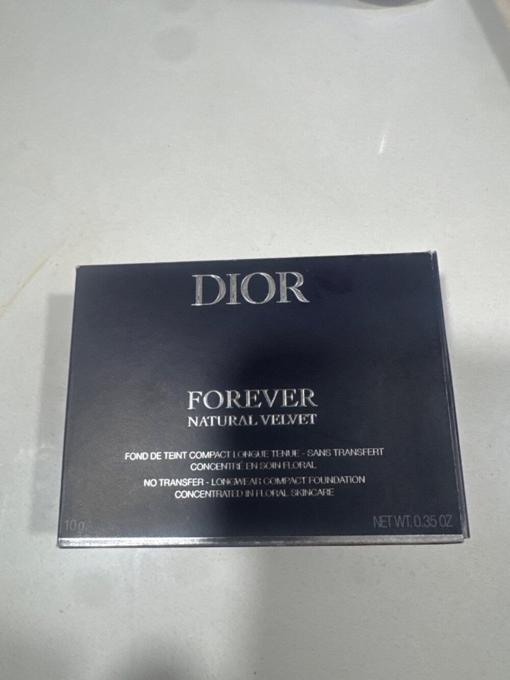 Dior Forever Natural Velvet Compact Foundation 1CR Cool Rosy 10g Rechargeable Lo
